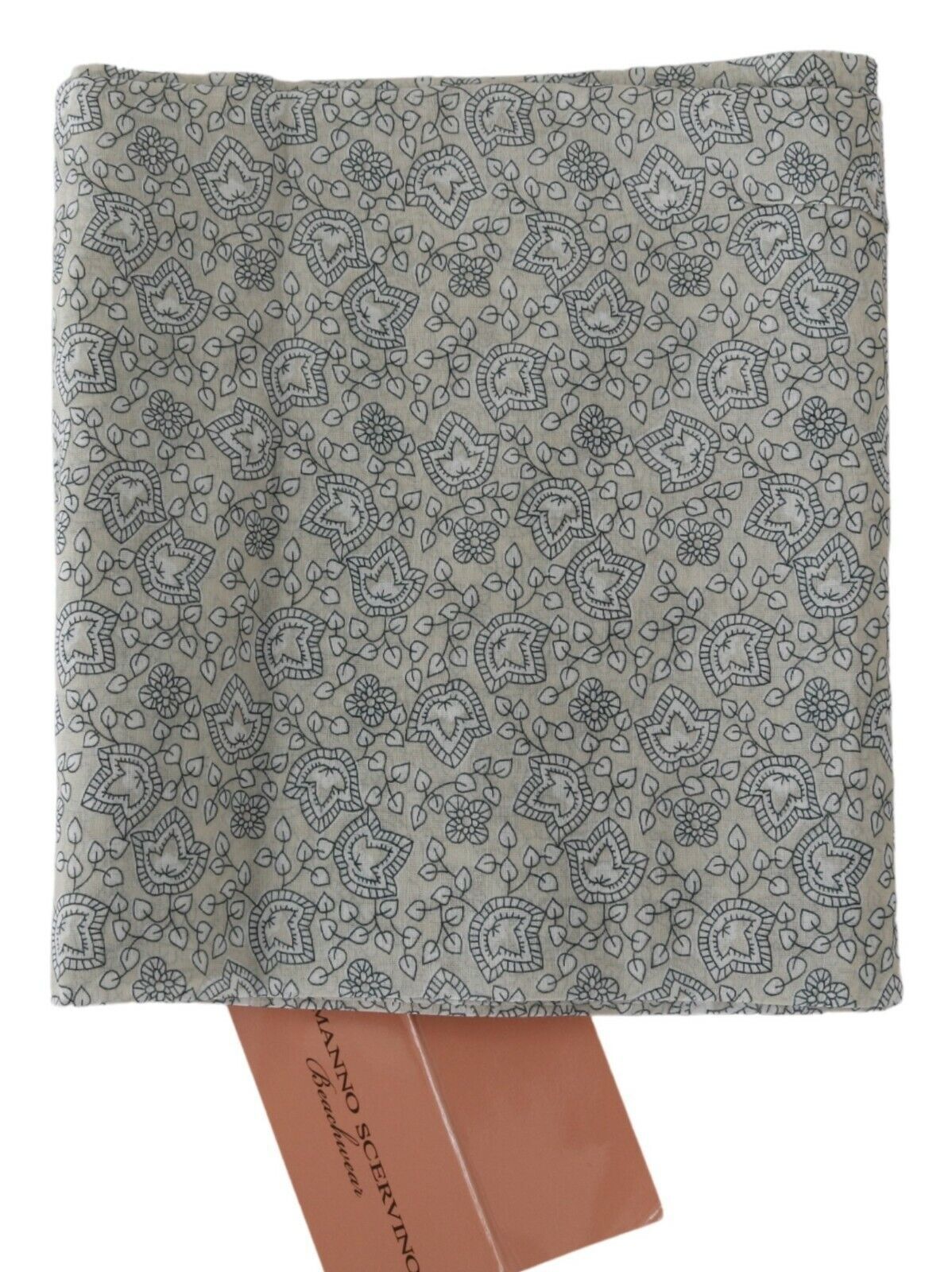 Ermanno Scervino Beige blauwe riemomslag strandkleding taille