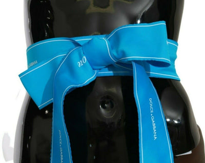 Ceinture large à nœud et ruban bleu Dolce &amp; Gabbana