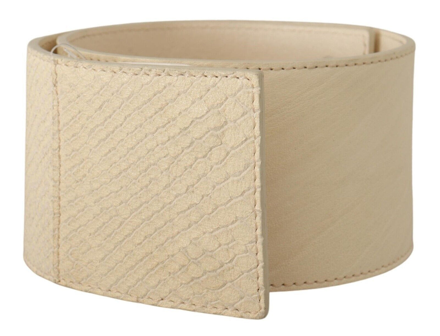 GF Ferre Witte Gewaxte Katoenen Brede Mode Riem