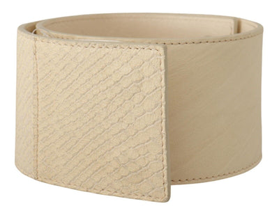 GF Ferre Witte Gewaxte Katoenen Brede Mode Riem