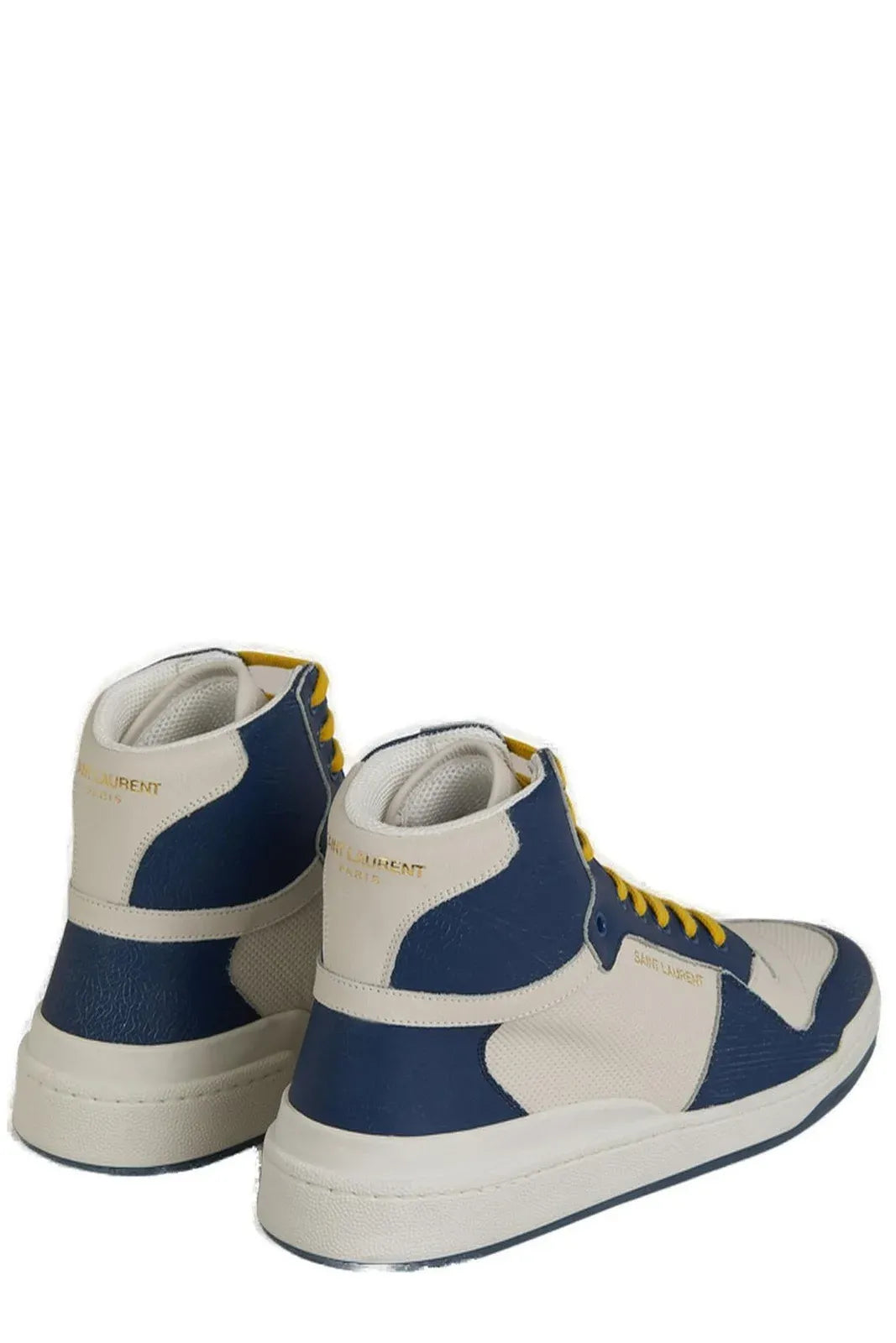 Saint Laurent Verfijn je stijl met middelhoge blauwe luxe sneakers