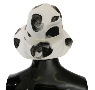 Dolce &amp; Gabbana Witte Katoenen Emmerhoed met Grote Polka Dots
