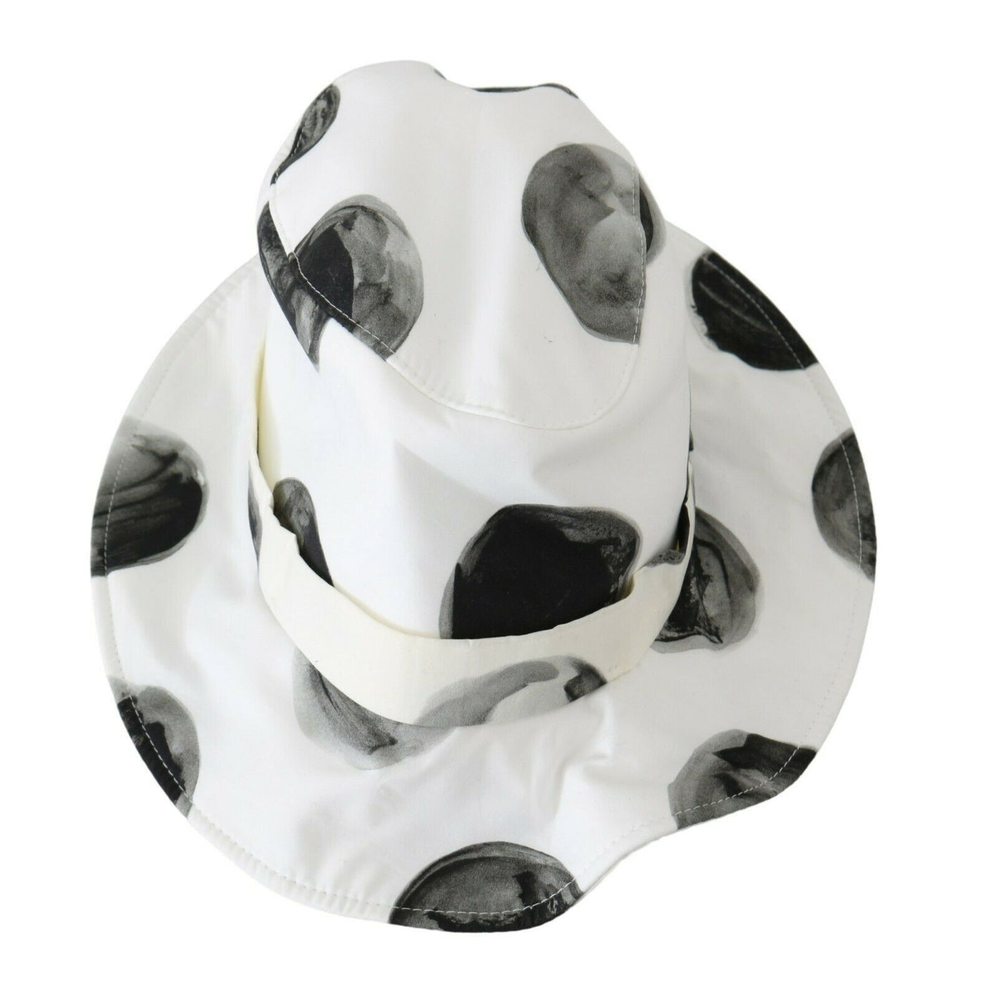 Dolce &amp; Gabbana Witte Katoenen Emmerhoed met Grote Polka Dots
