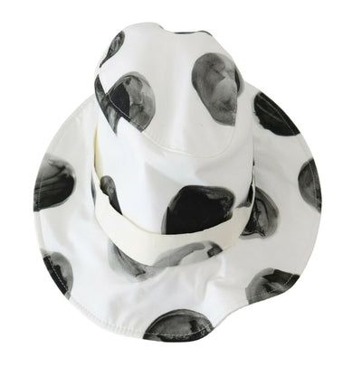 Dolce &amp; Gabbana Witte Katoenen Emmerhoed met Grote Polka Dots