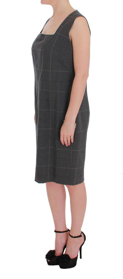 Ensemble blazer et robe en coton à carreaux gris BENCIVENGA