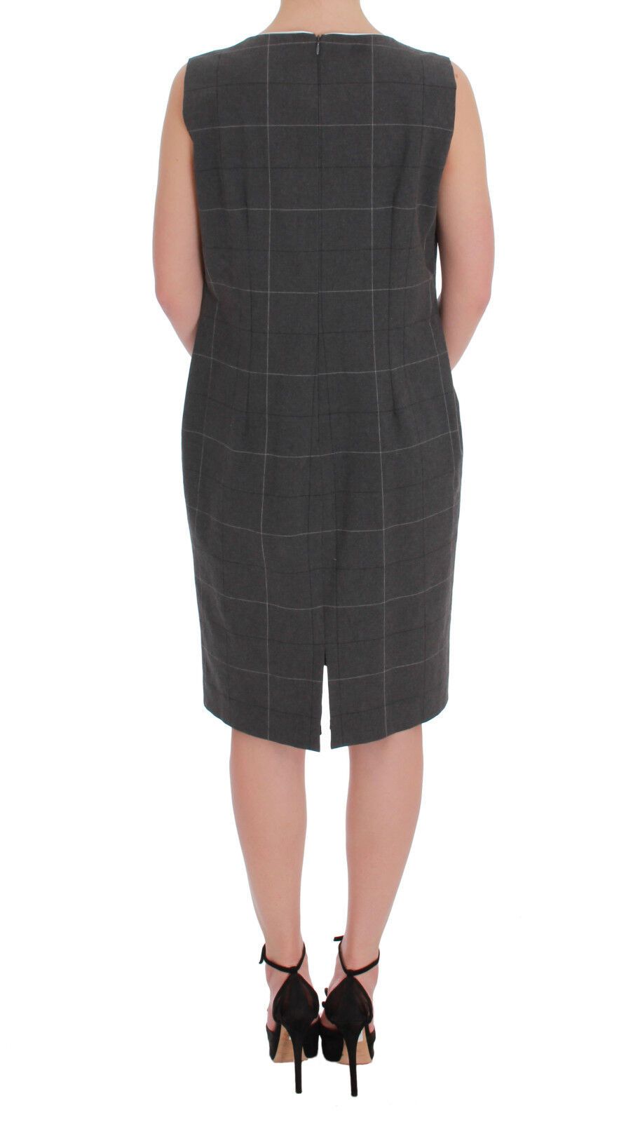 Ensemble blazer et robe en coton à carreaux gris BENCIVENGA