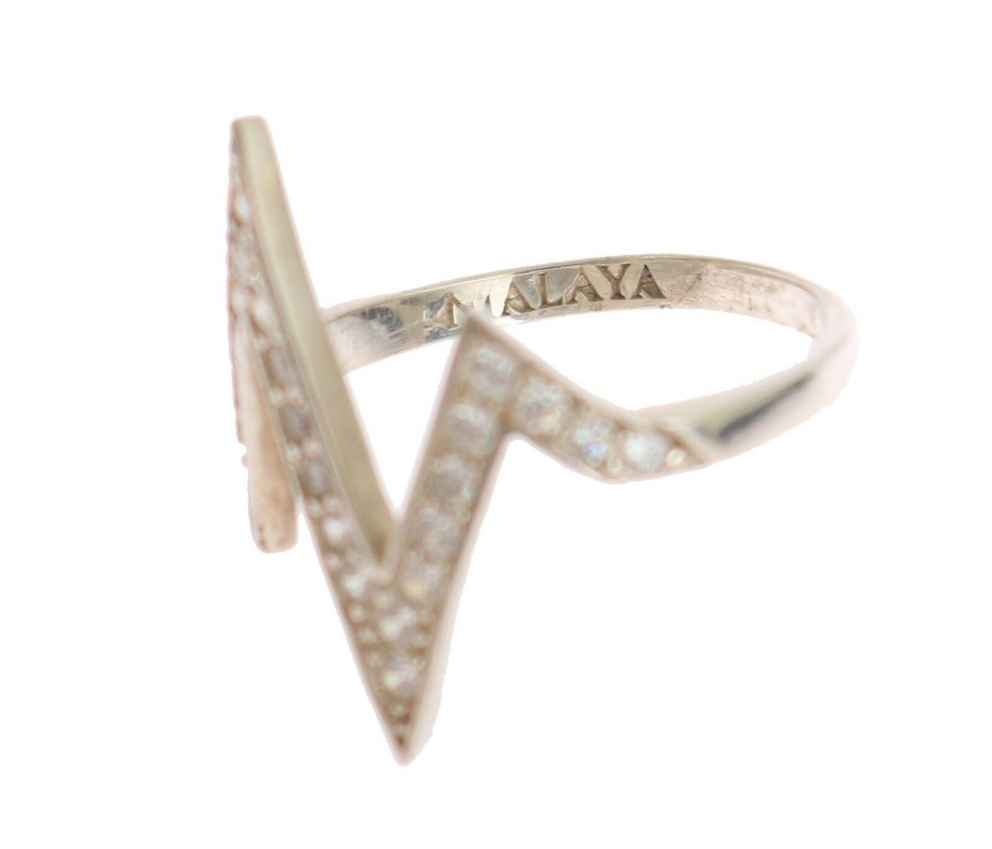 Nialaya Zilveren Authentieke Dames Heldere Ring