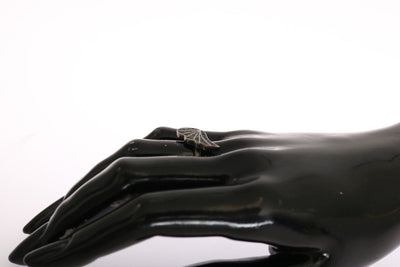 Nialaya Zilveren Dames Zwarte CZ Rhodium 925 Ring