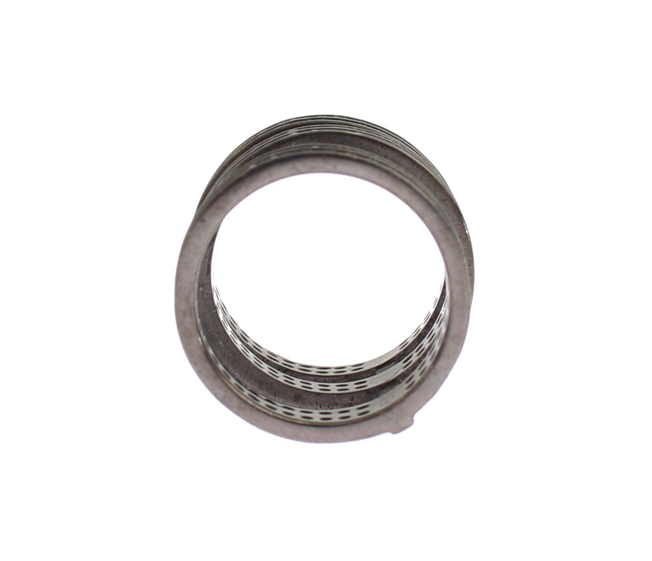 Nialaya Zwarte CZ Rhodium 925 Zilveren Ring