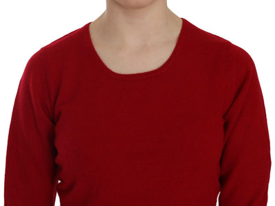 Pull col rond rouge en cachemire MILA SCHÖN