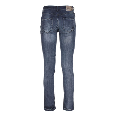 Pantalon de survêtement skinny bleu chic Maison Espin pour une élégance au quotidien