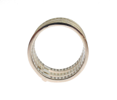 Nialaya authentieke damesring met heldere zirkonia van 925 sterling zilver