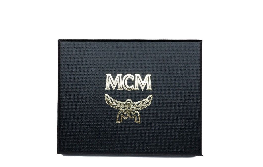 MCM Spectrum Diamond Mini Neon Geel Visetos Leren Kaarthouder Portemonnee