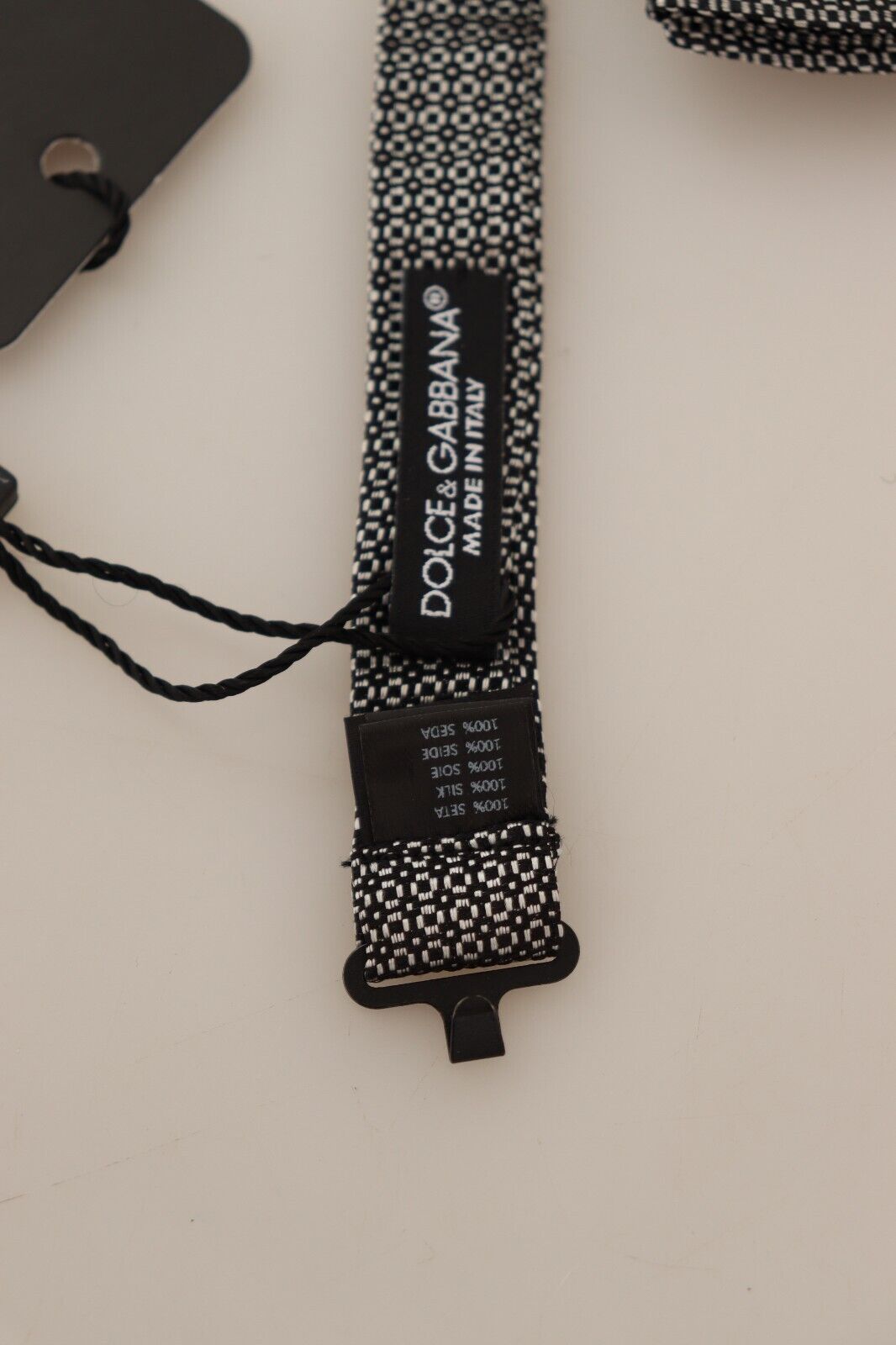 Dolce &amp; Gabbana Papillon vlinderdas met veelkleurig patroon en verstelbare hals