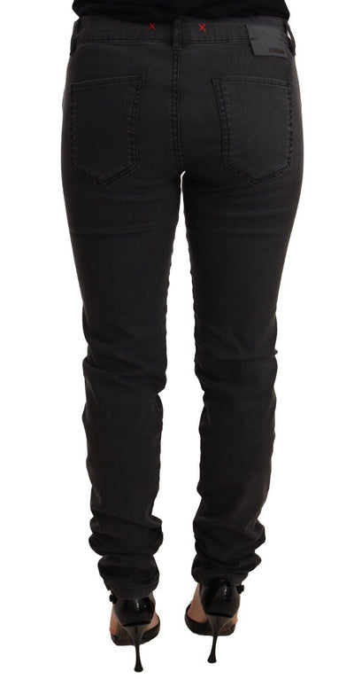 PINKO Zwarte katoenen stretch skinny mid waist dames denim jeans