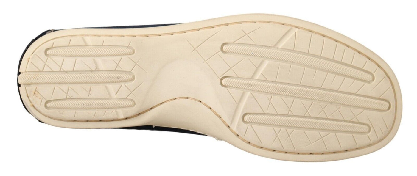 Pollini Blauwe Suède Lage Mocassin Loafers Casual Herenschoenen