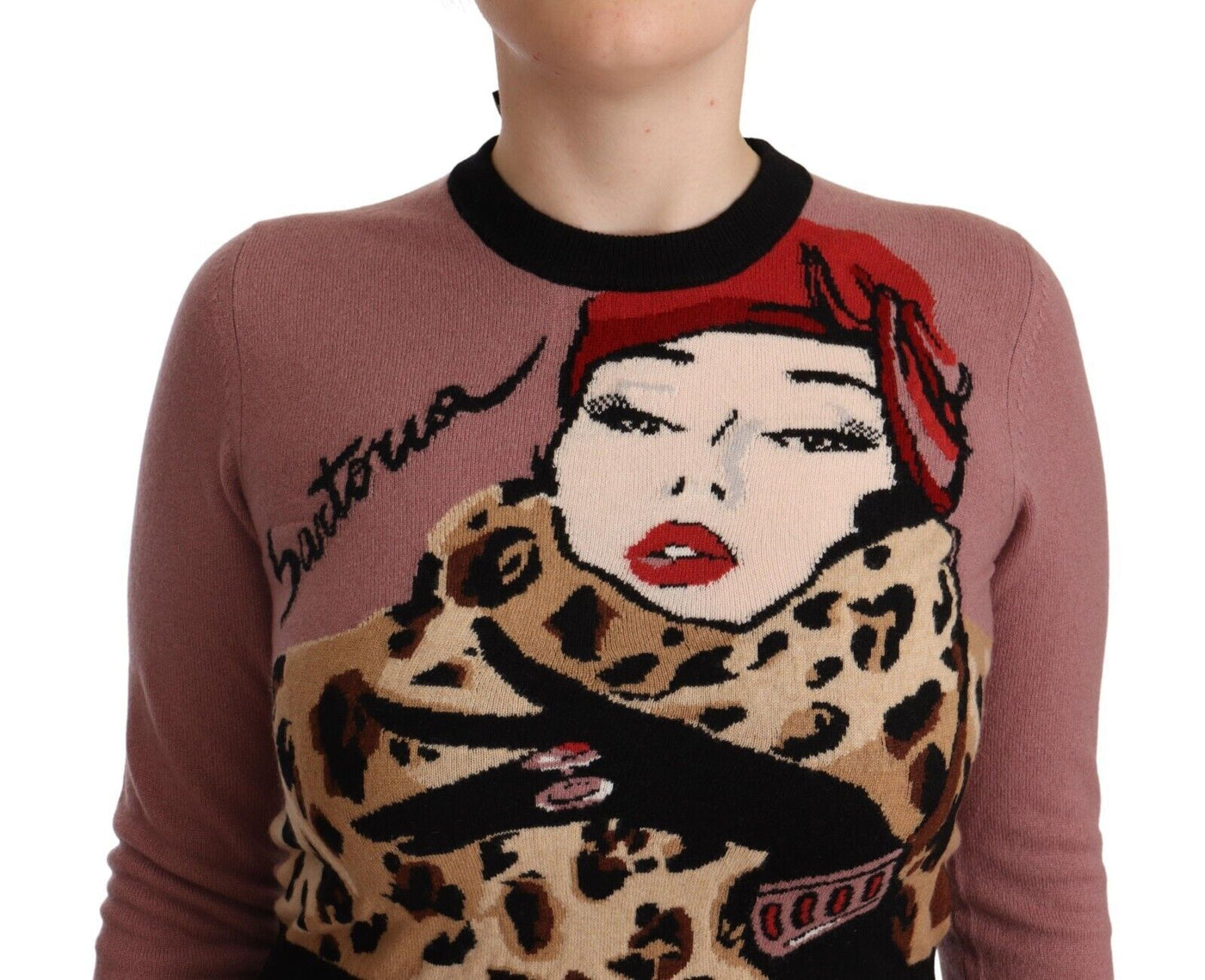 Pull ras du cou Sartoria en cachemire rose Dolce &amp; Gabbana