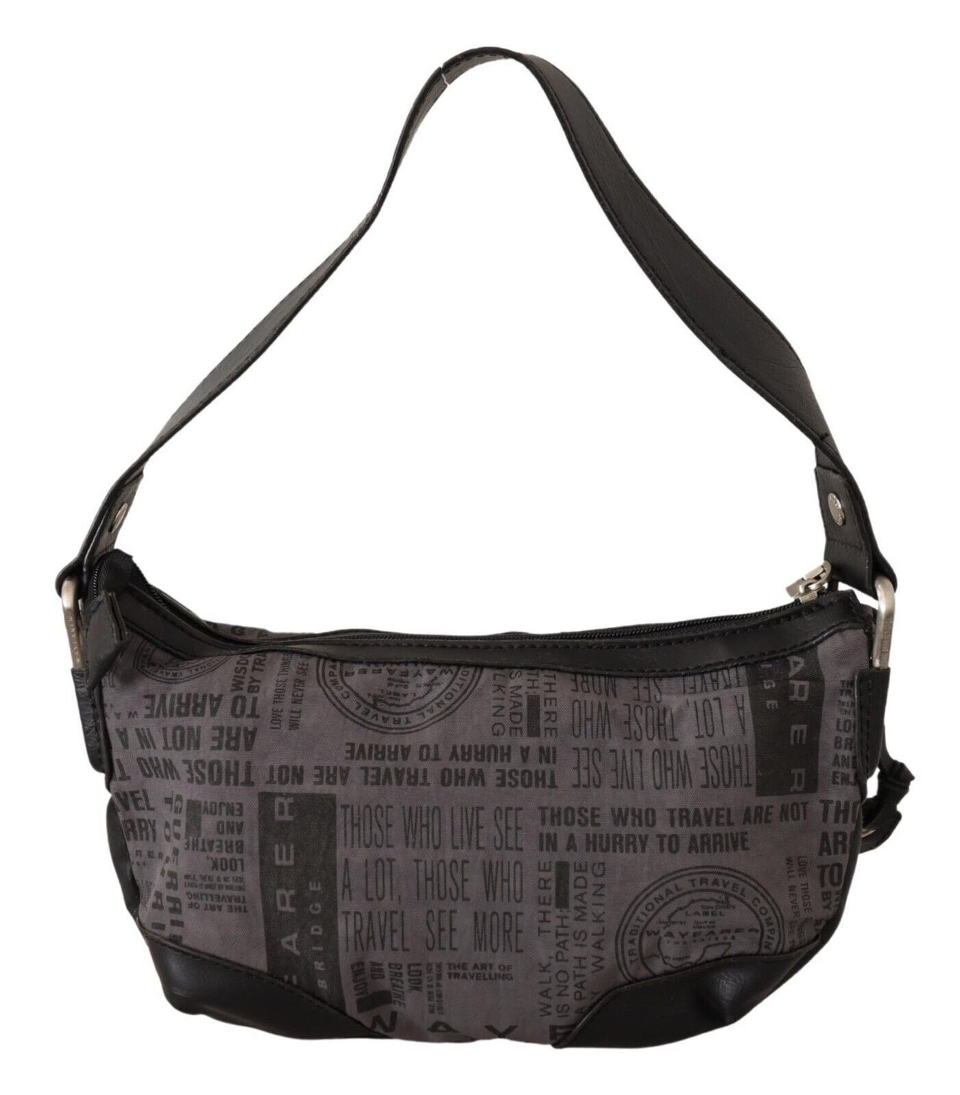Sac à main imprimé gris WAYFARER, sac à bandoulière en tissu