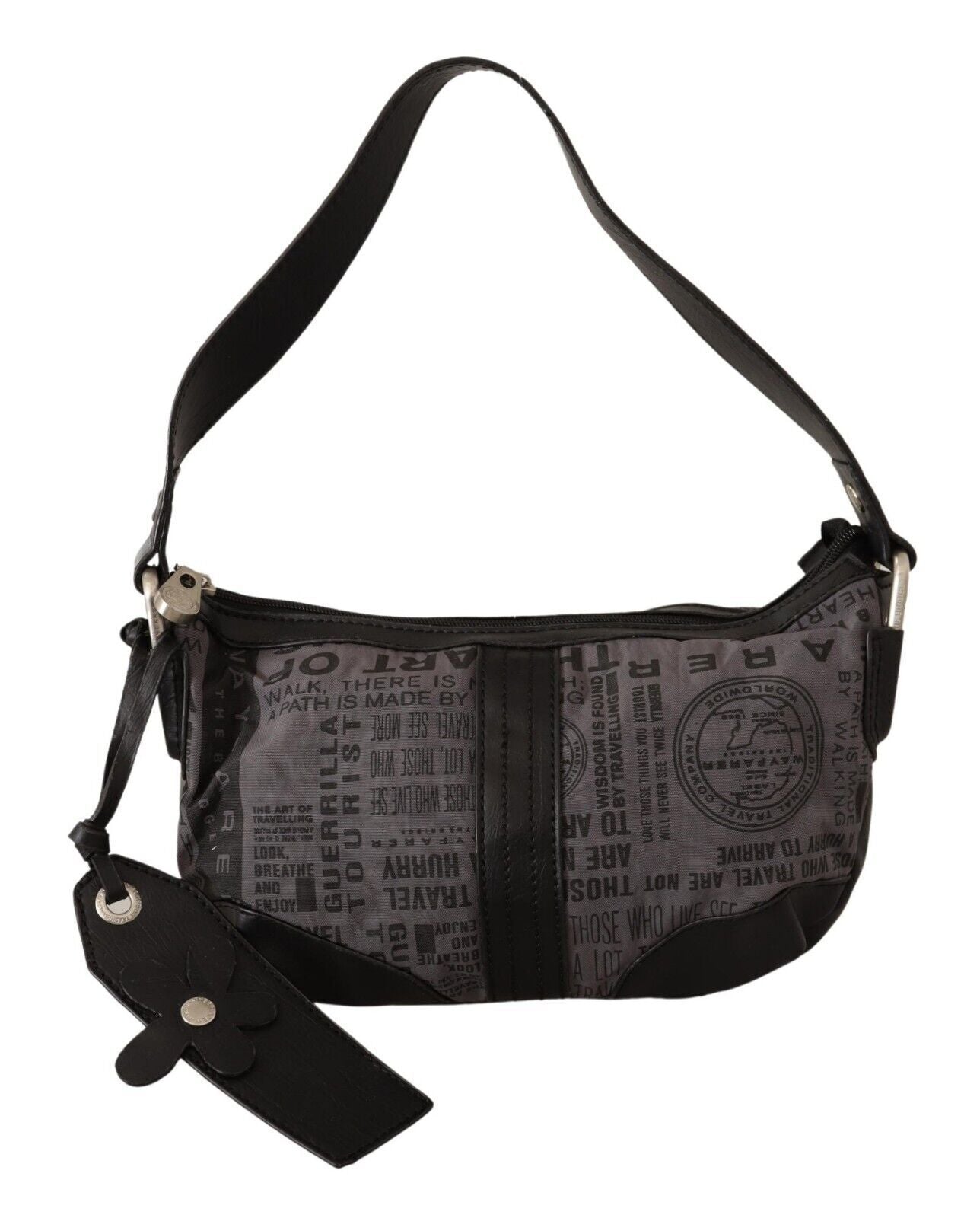 Sac à main imprimé gris WAYFARER, sac à bandoulière en tissu