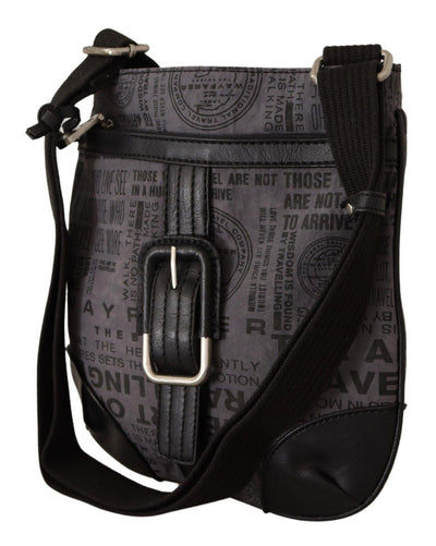 Sac à bandoulière WAYFARER gris avec logo imprimé