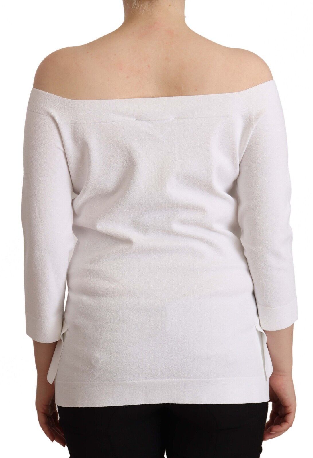 EXTERIOR Witte blouse met lange mouwen en off-shoulder top voor dames