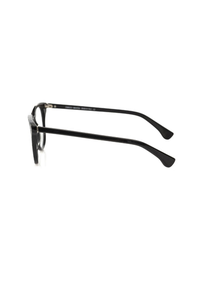 Frankie Morello Black Acetate Unisex Eyeglass Frame
