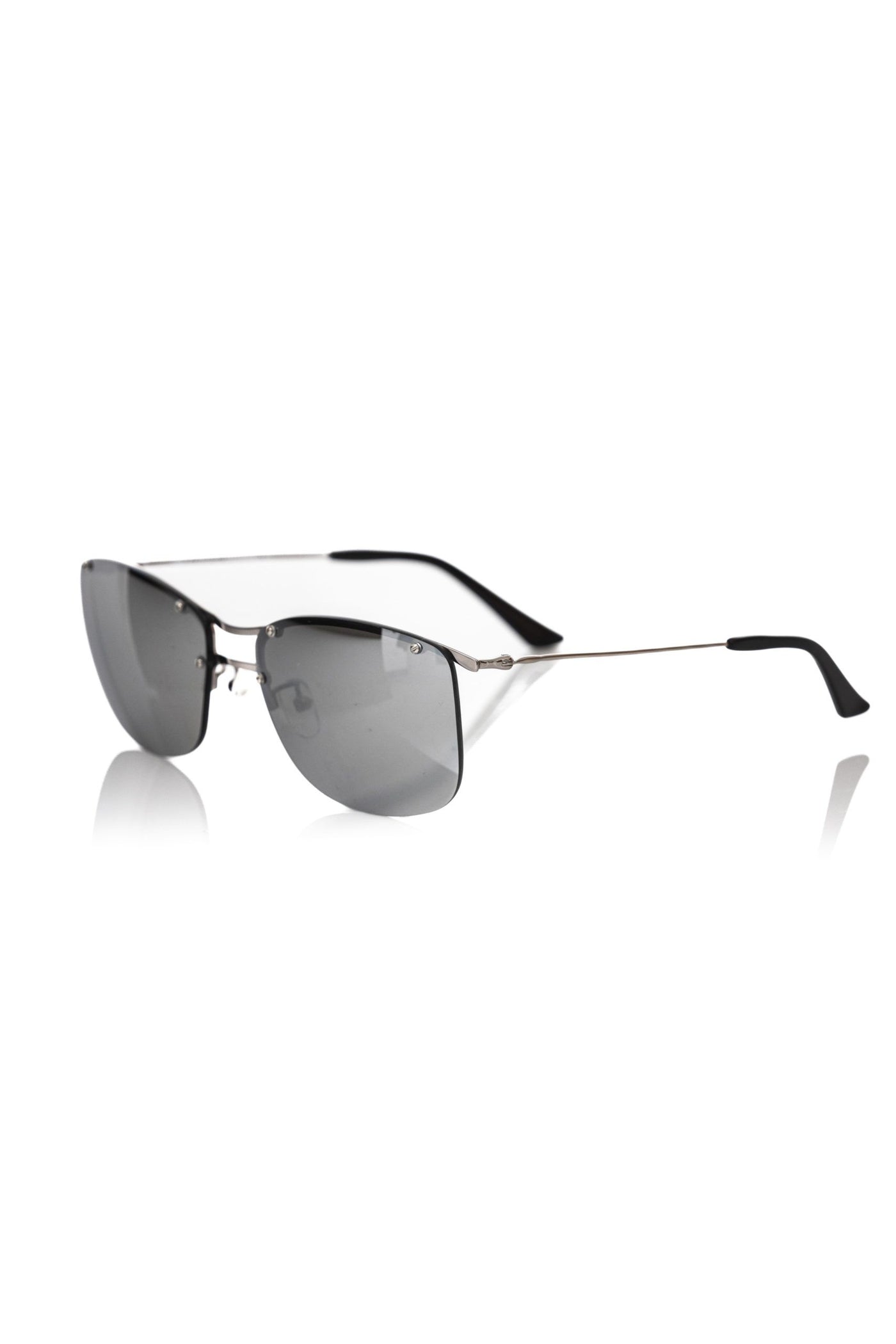 Lunettes de soleil argentées métallisées pour homme Frankie Morello