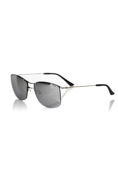 Lunettes de soleil argentées métallisées pour homme Frankie Morello
