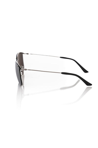 Lunettes de soleil argentées métallisées pour homme Frankie Morello