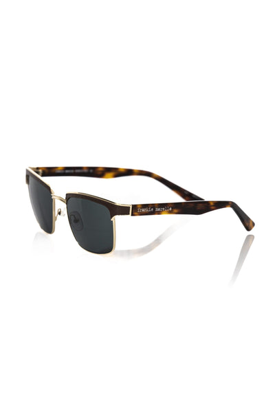 Lunettes de soleil Frankie Morello marron métallisé pour homme