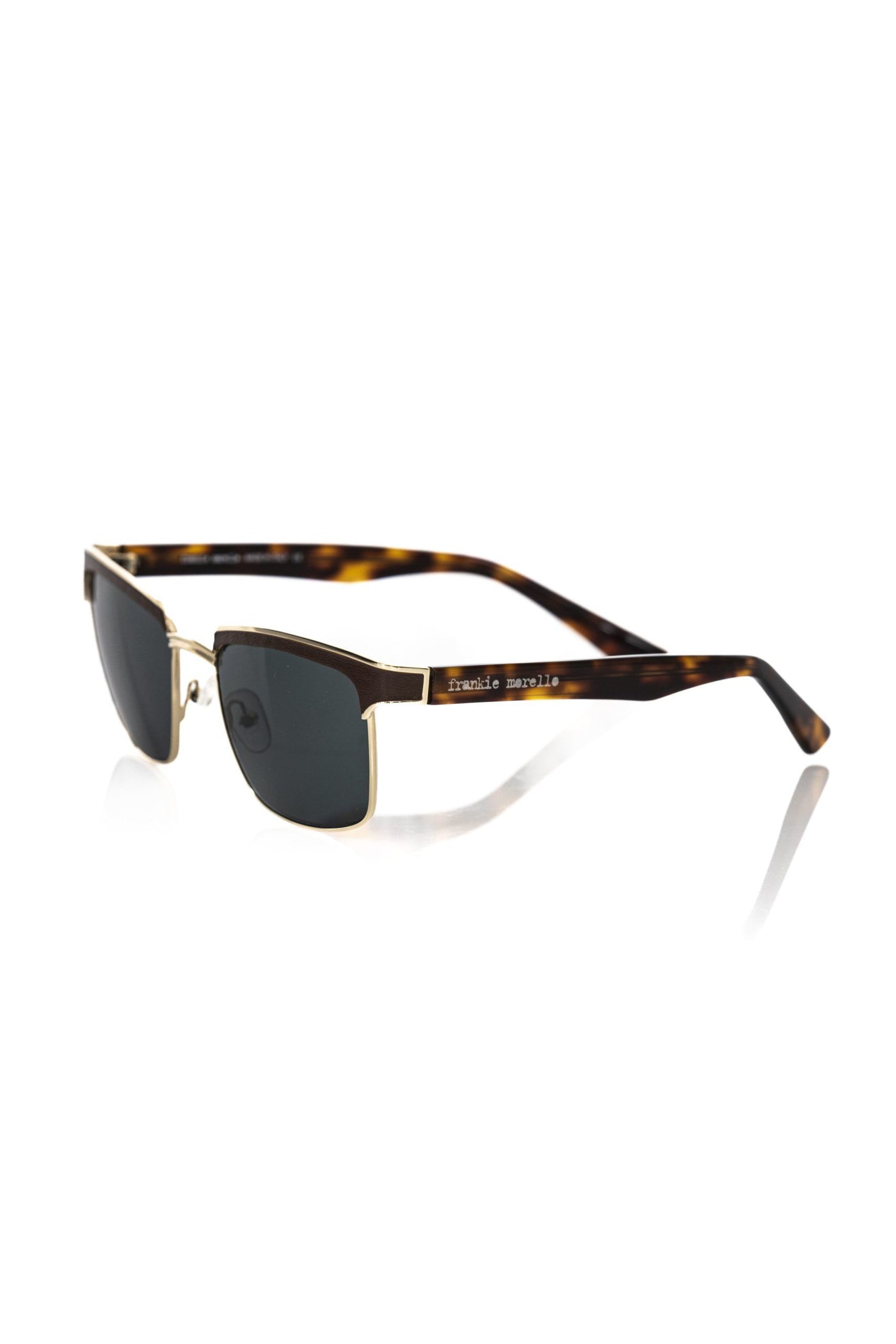 Frankie Morello Brown Metallic Fibre Sunglass