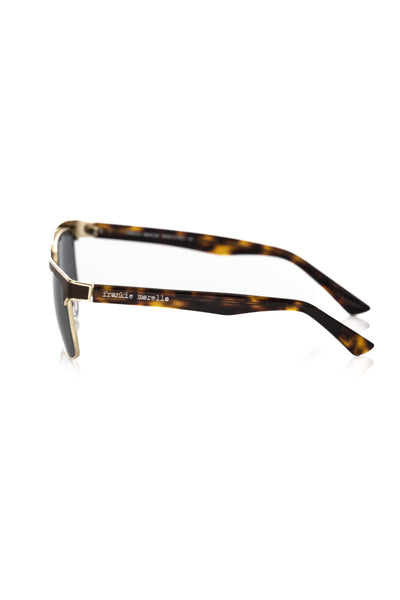 Lunettes de soleil Frankie Morello marron métallisé pour homme