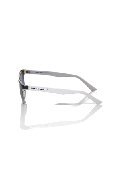 Lunettes de soleil noires métallisées pour homme Frankie Morello
