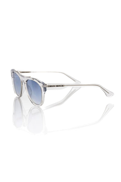 Lunettes de soleil Frankie Morello en acétate blanc pour homme