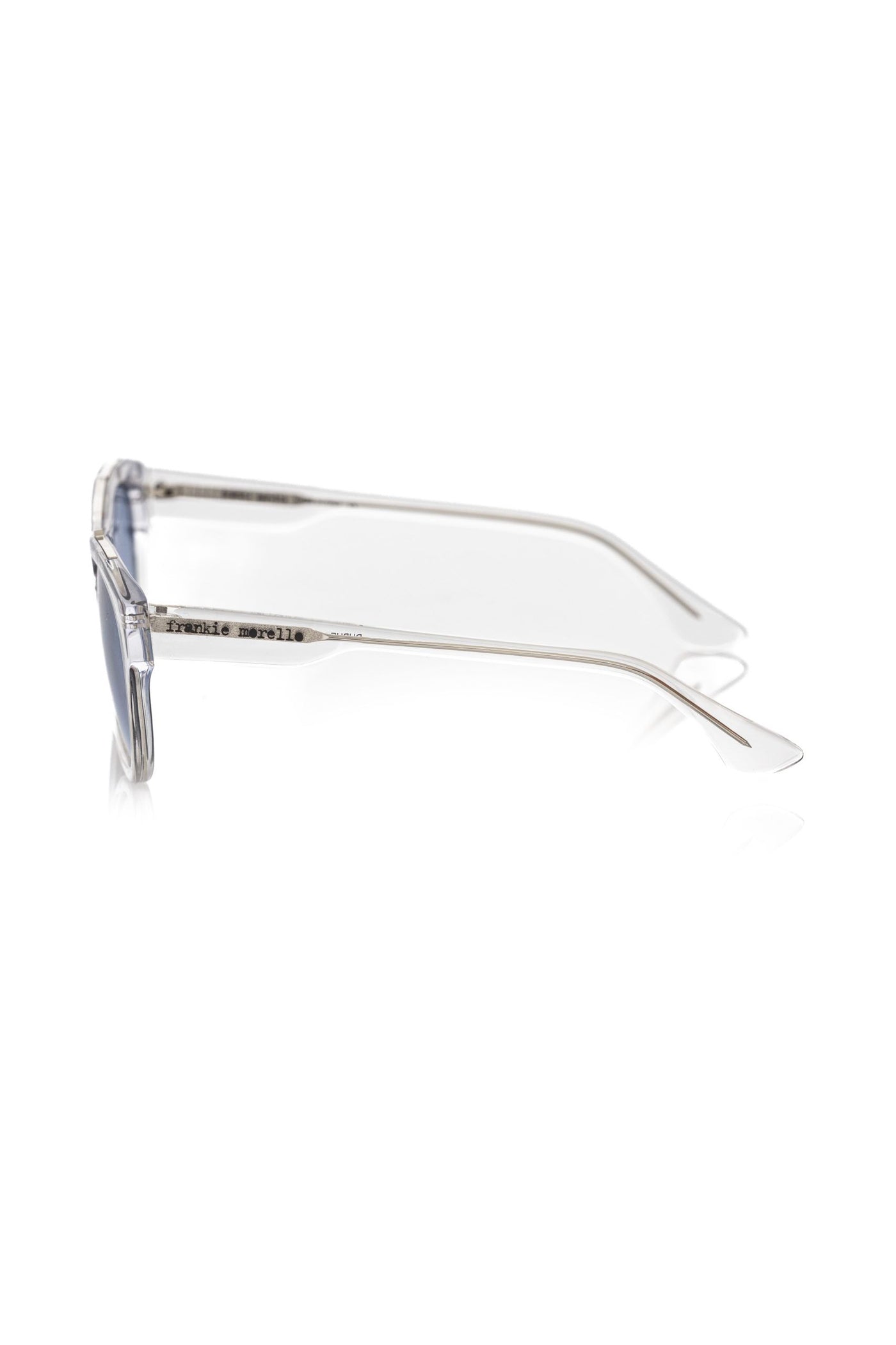 Lunettes de soleil Frankie Morello en acétate blanc pour homme