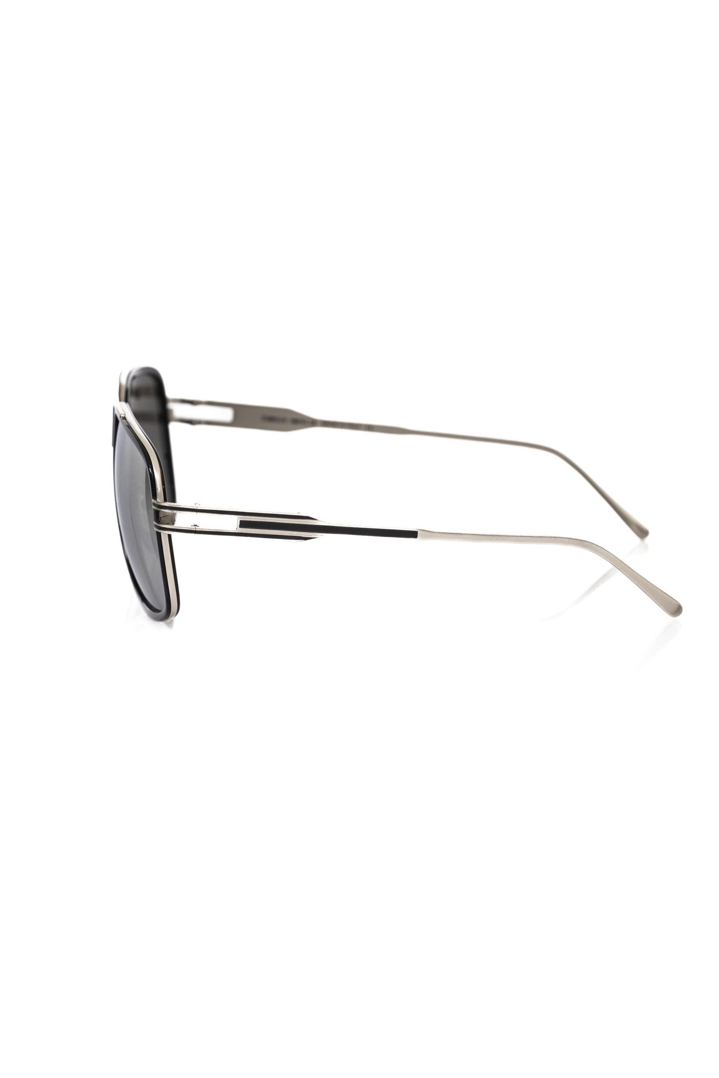 Lunettes de soleil noires métallisées pour homme Frankie Morello