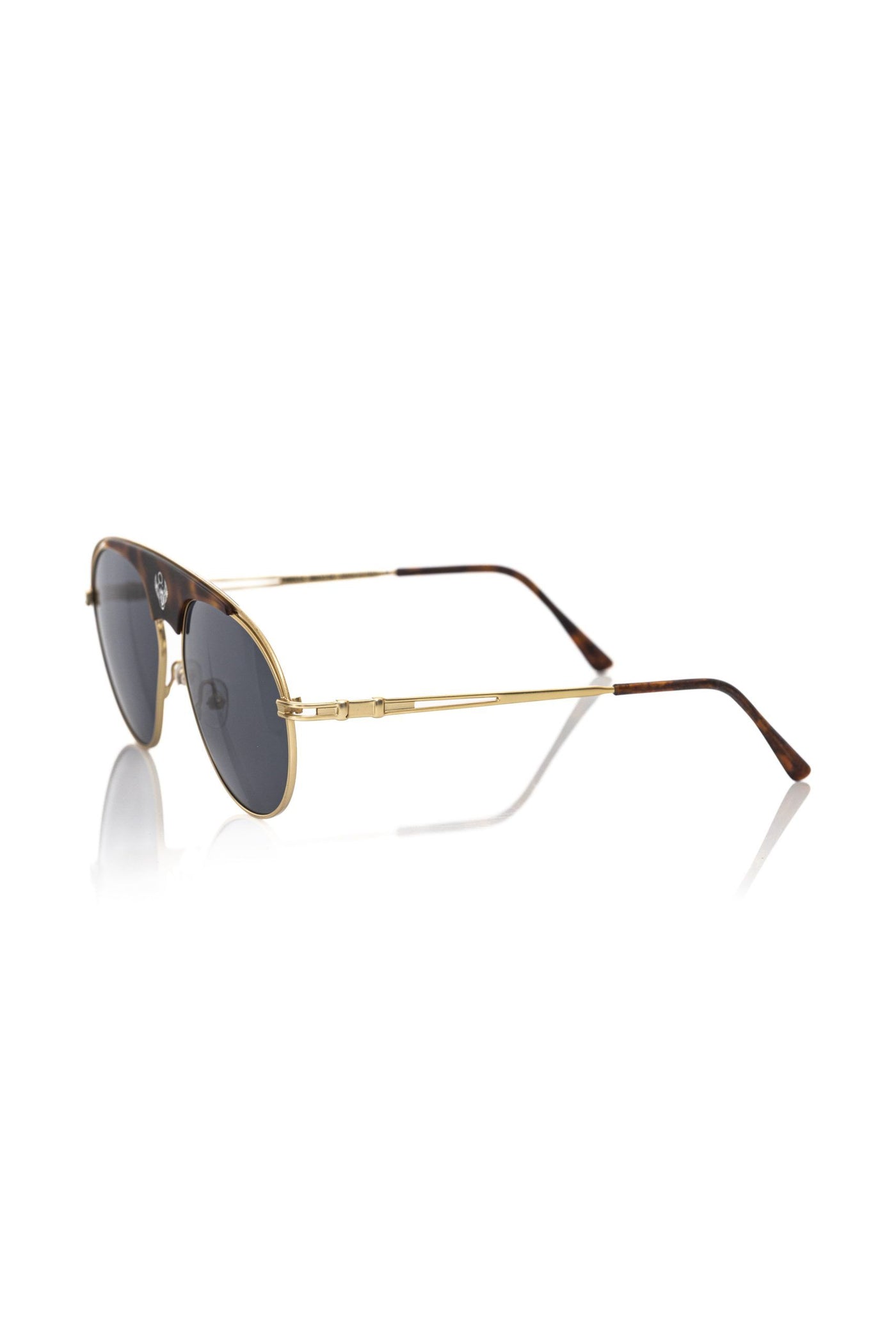 Lunettes de soleil métallisées marron Frankie Morello pour homme