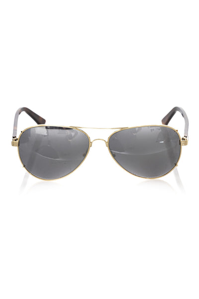 Lunettes de soleil pour homme Frankie Morello en fibre métallique dorée