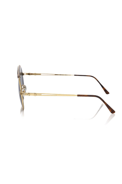 Lunettes de soleil métallisées marron Frankie Morello pour homme