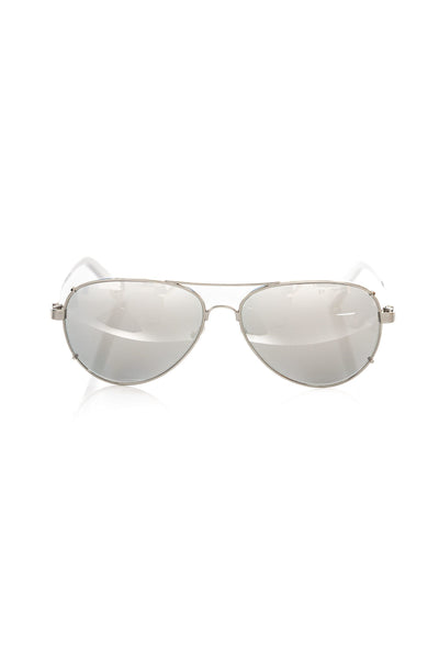 Lunettes de soleil argentées métallisées pour homme Frankie Morello