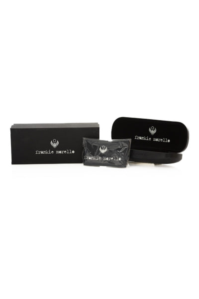 Lunettes de soleil métallisées marron Frankie Morello pour homme