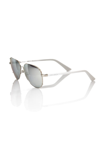 Lunettes de soleil argentées métallisées pour homme Frankie Morello
