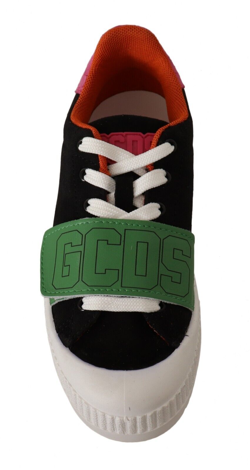Baskets basses à lacets en daim multicolore GCDS pour femmes