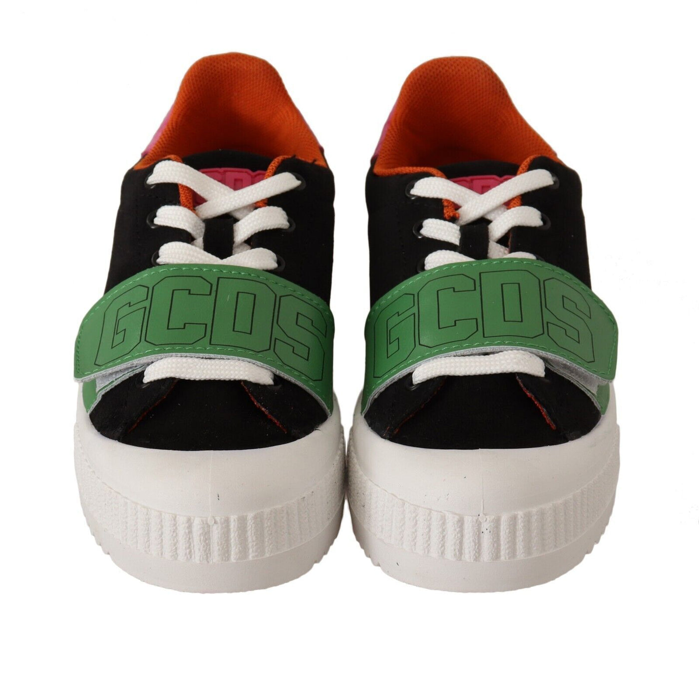Baskets basses à lacets en daim multicolore GCDS pour femmes