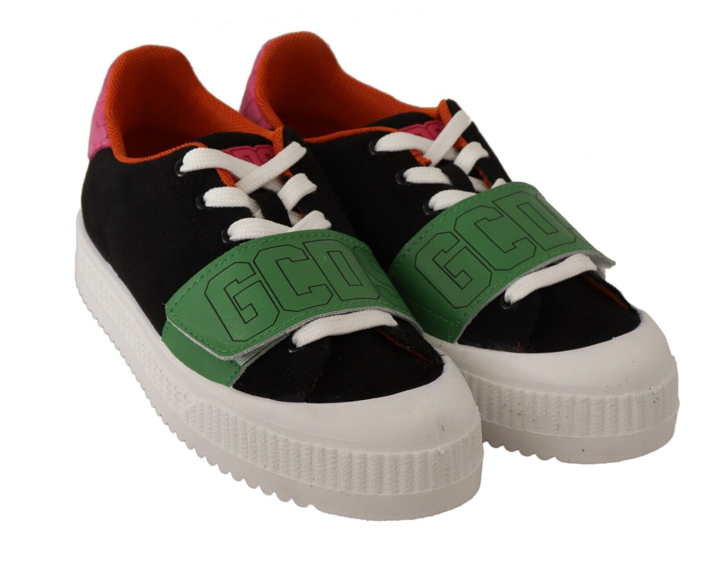 Baskets basses à lacets en daim multicolore GCDS pour femmes