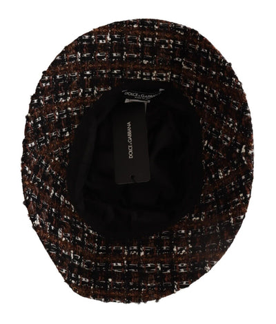 Dolce &amp; Gabbana Multicolor Stof Geweven Emmerhoed met Brede Rand