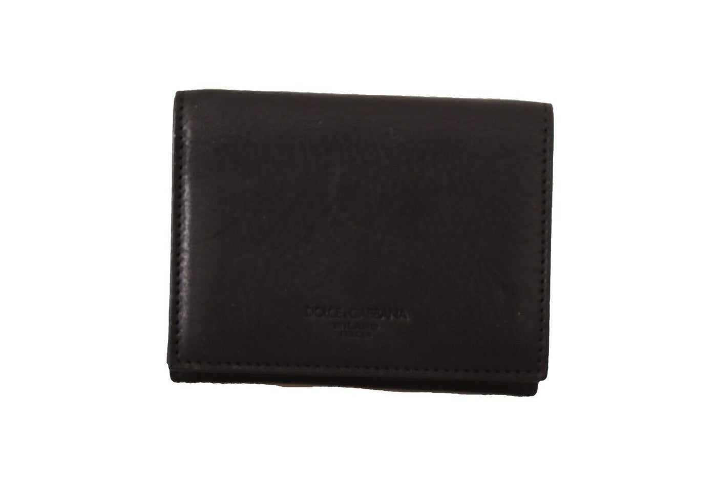 Dolce &amp; Gabbana Zwarte Leren Drievoudige Portemonnee Riem Multi Kit Portemonnee
