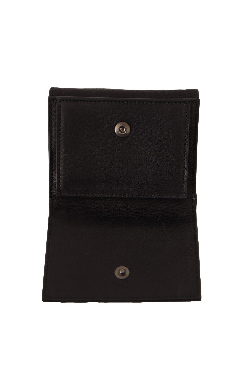 Dolce &amp; Gabbana Zwarte Leren Drievoudige Portemonnee Riem Multi Kit Portemonnee