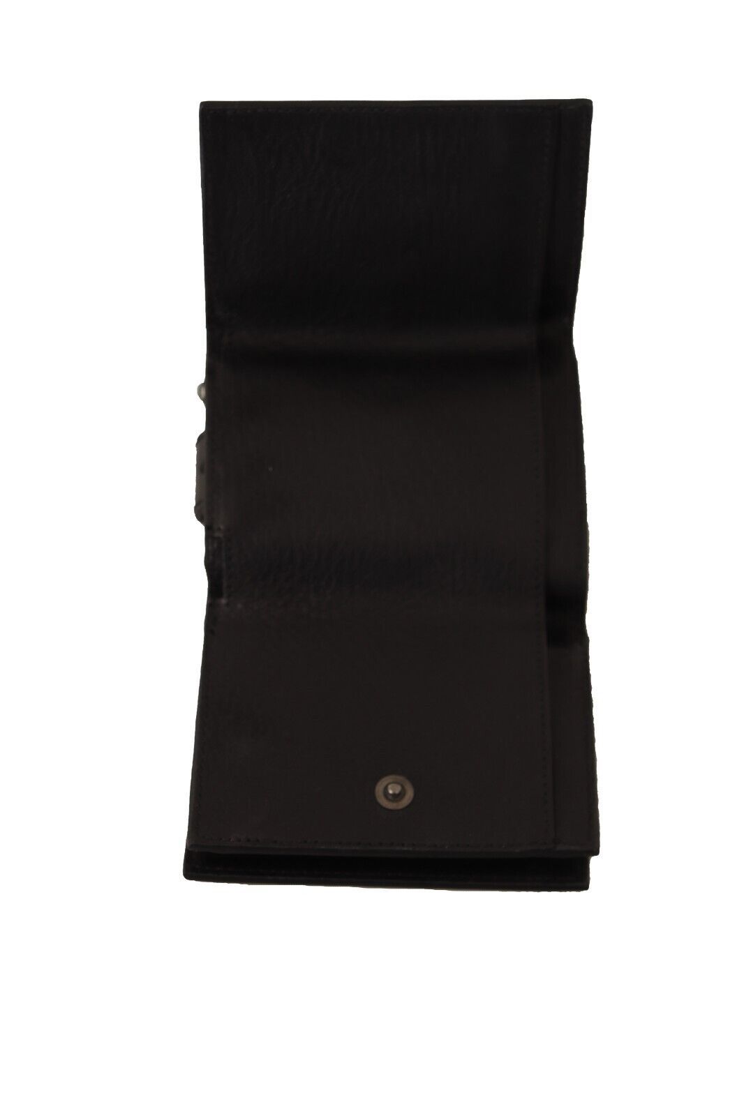 Dolce &amp; Gabbana Zwarte Leren Drievoudige Portemonnee Riem Multi Kit Portemonnee