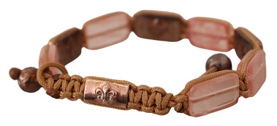 Nialaya Multicolor Kristallen Logo Versierde Verstelbare Armband
